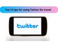 Twitter for travel